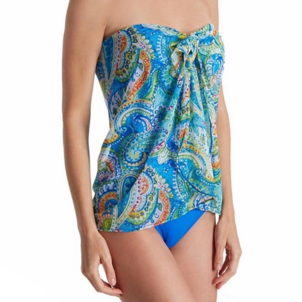 Lauren Ralph Lauren Carnivale Multiway Flyaway One Piece Swimsuit
